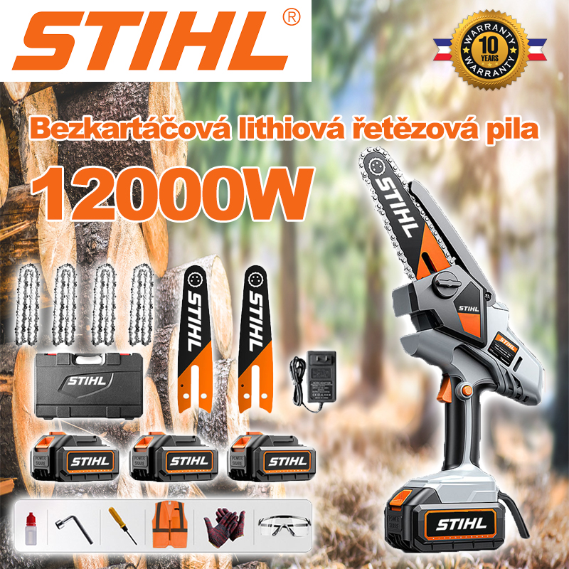 Přenosná řetězová pila STIHL 12000W s lithiovou baterií