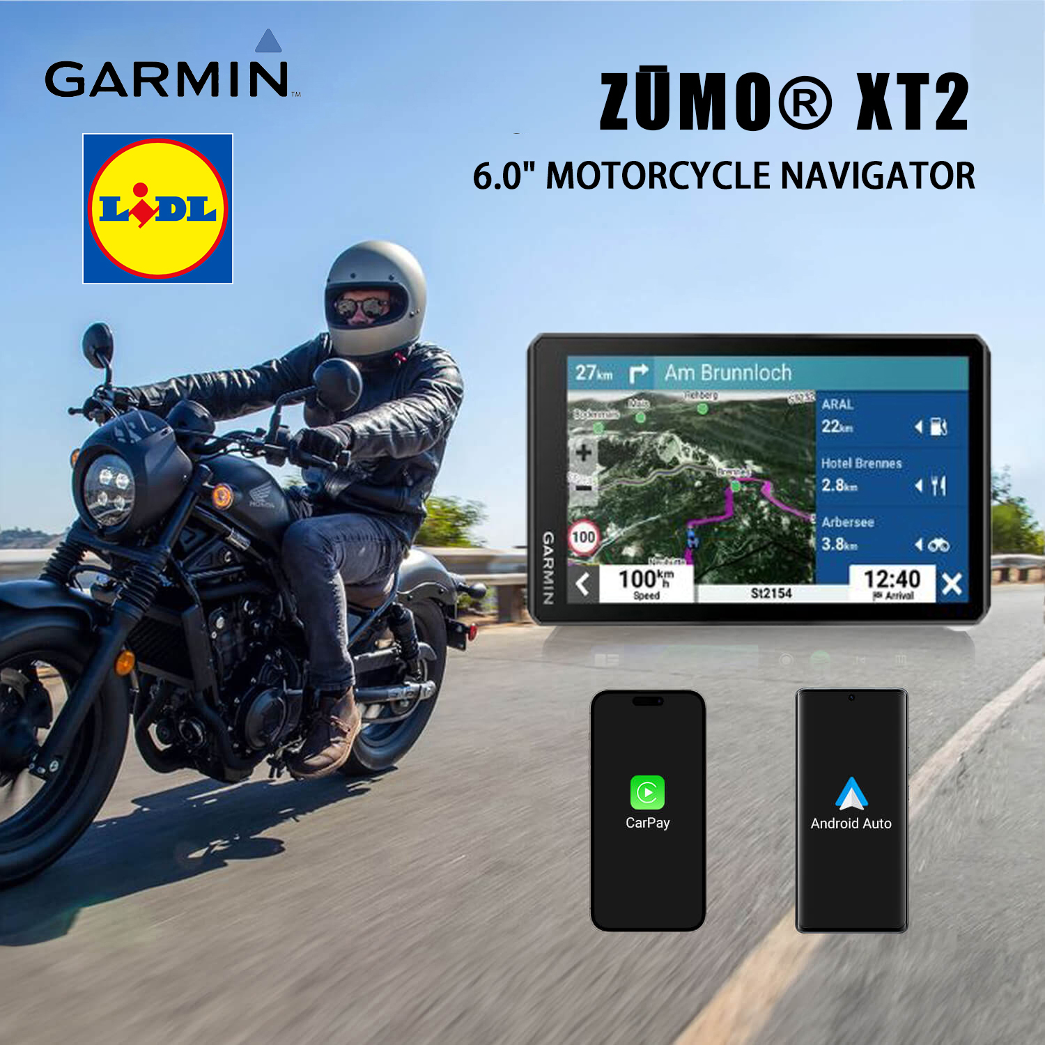 6palcový displej GPS Garmin Zūmo XT2 pro montáž na motocykl