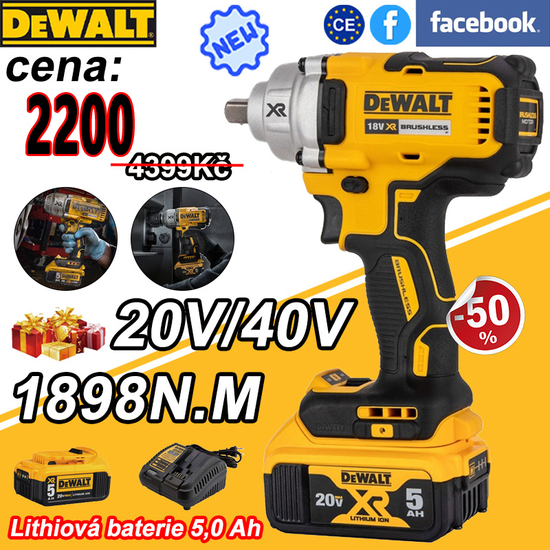 [Oficiální speciální nabídka] DeWALT DCF892/900 Electric Cordless Wrench