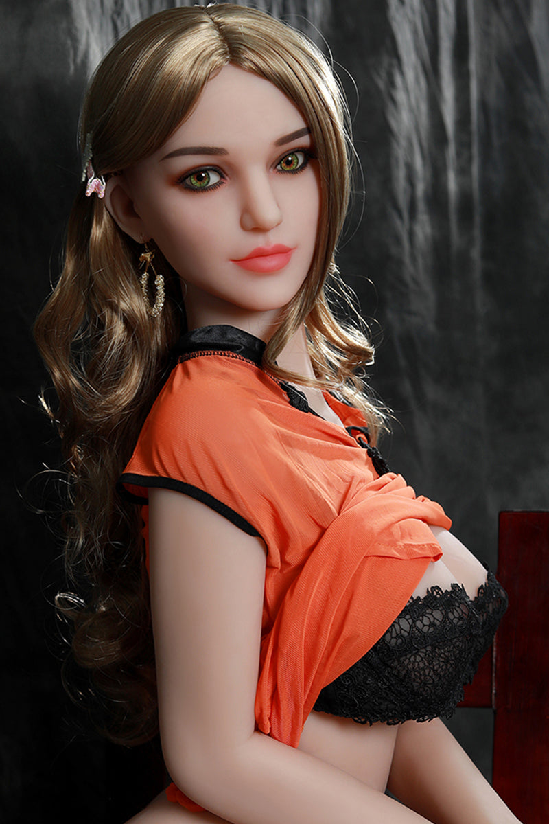  SY Doll 5ft6/165cm Long Blonde Curly Hair Sex Doll -Luella 