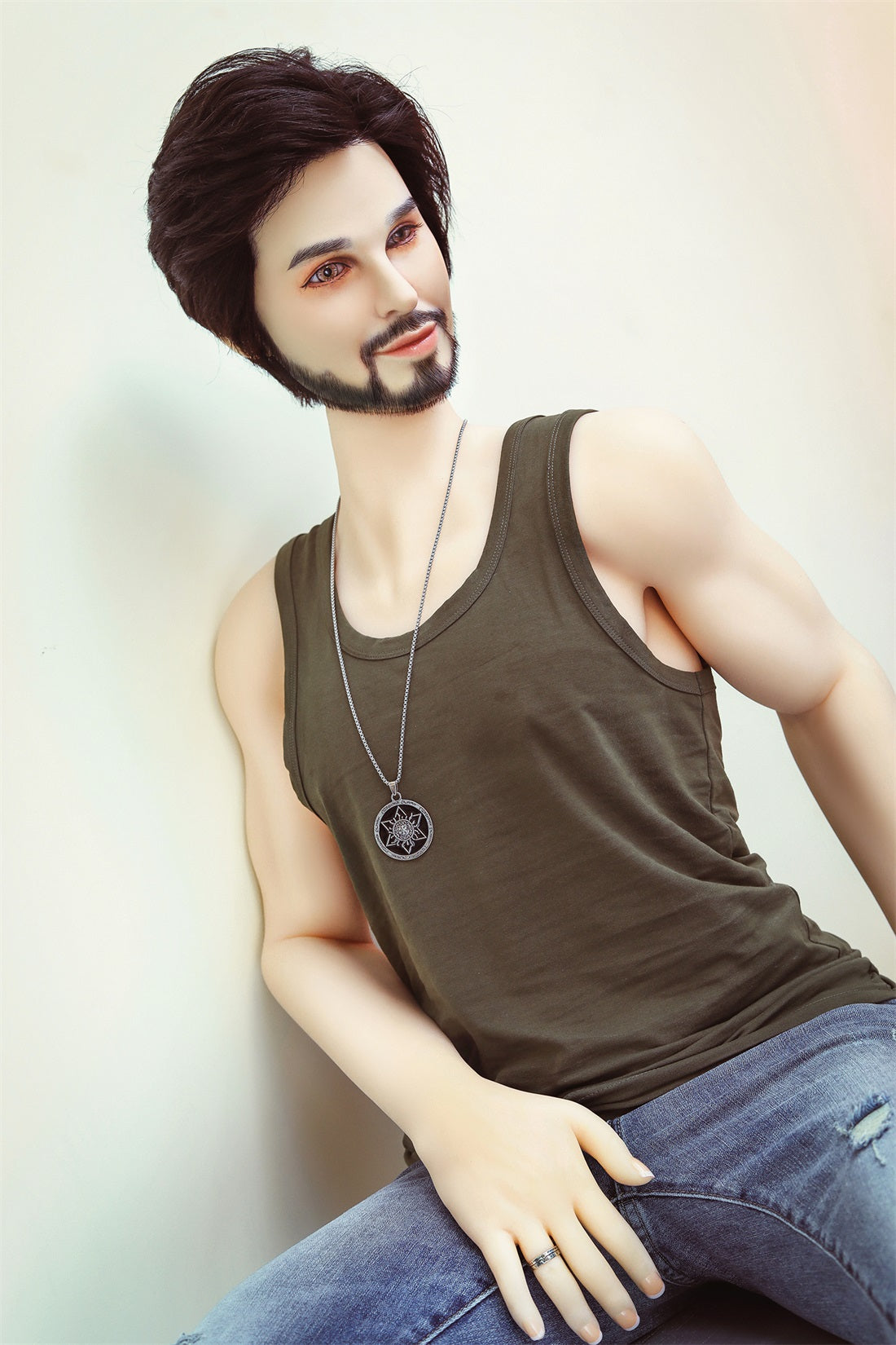SY Doll 5ft 4 /162cm Enthusiastic Bearded Style Male Sex Doll For Women-Micheal