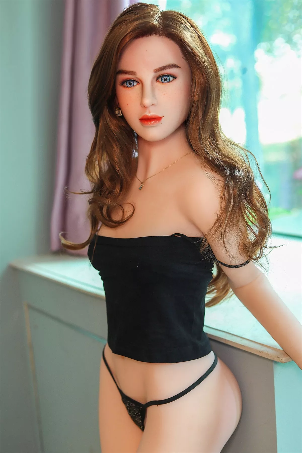 Advanced Ambre - 5Ft 2(159cm) A Cup Freckle Style Lovely Realistic Sex Doll (In Stock US)