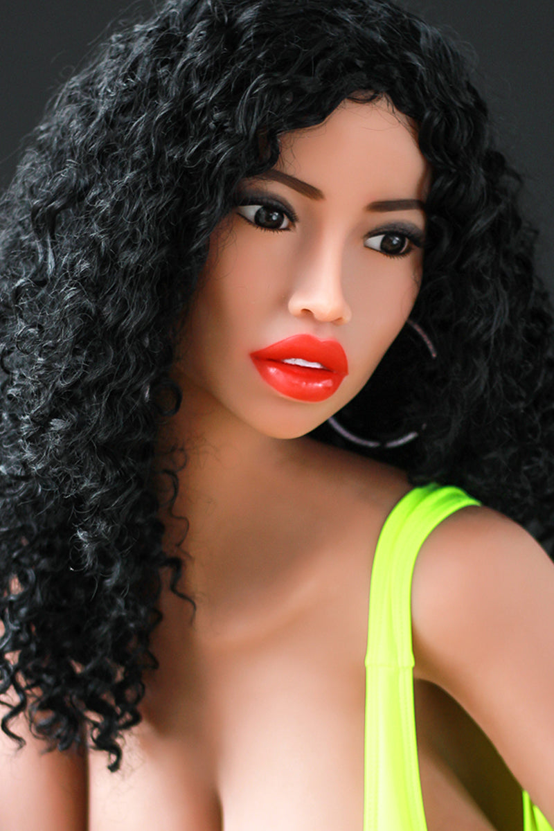 Christabel - 167cm (5ft6) Top Quality Huge Breast Life-Like Sex Doll With Curly Black Hair (In Stock US)