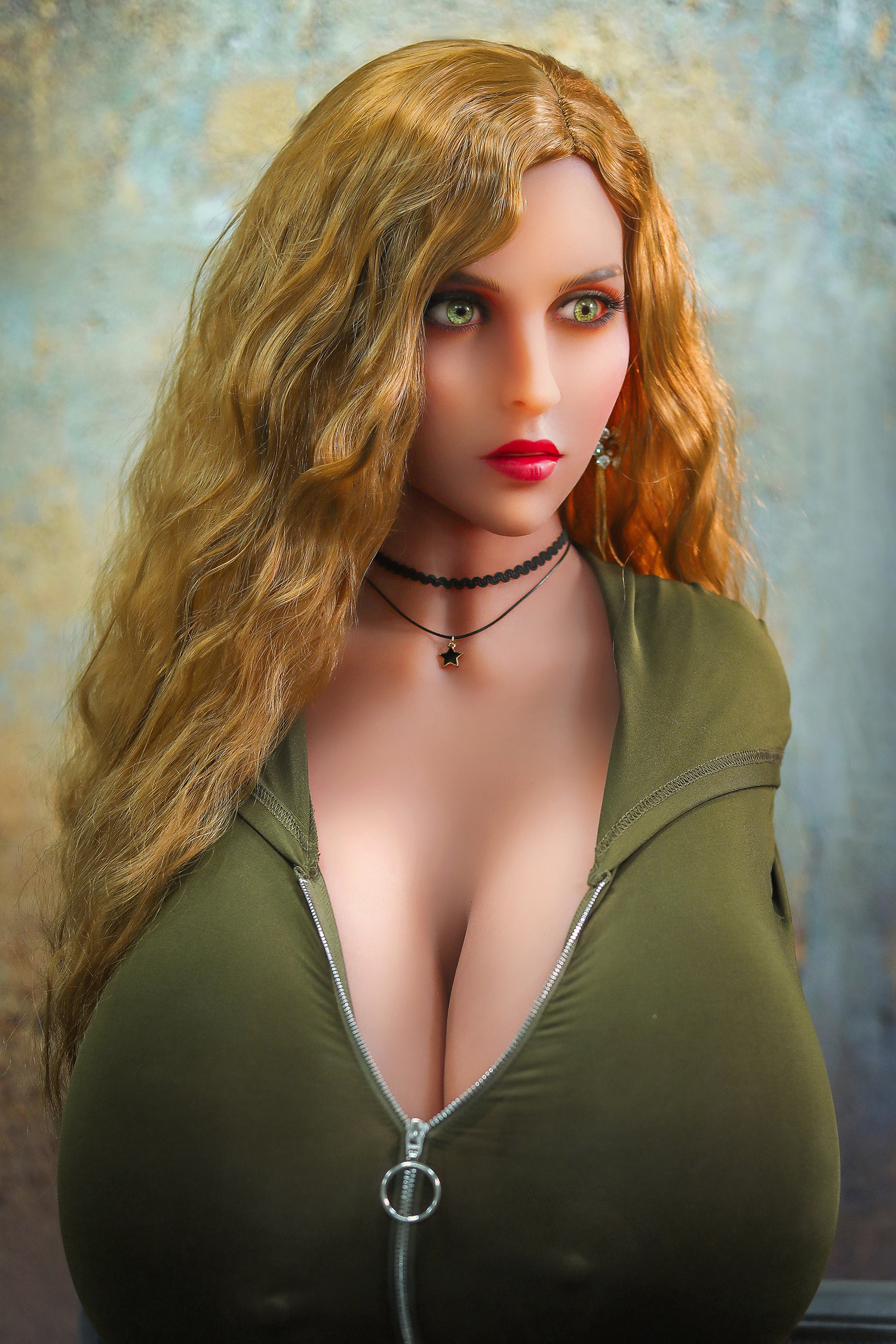 Cytheria - 4ft 12(153cm)  Ultra Huge Breast Realistic TPE Sex Doll With Blonde Curly Hair