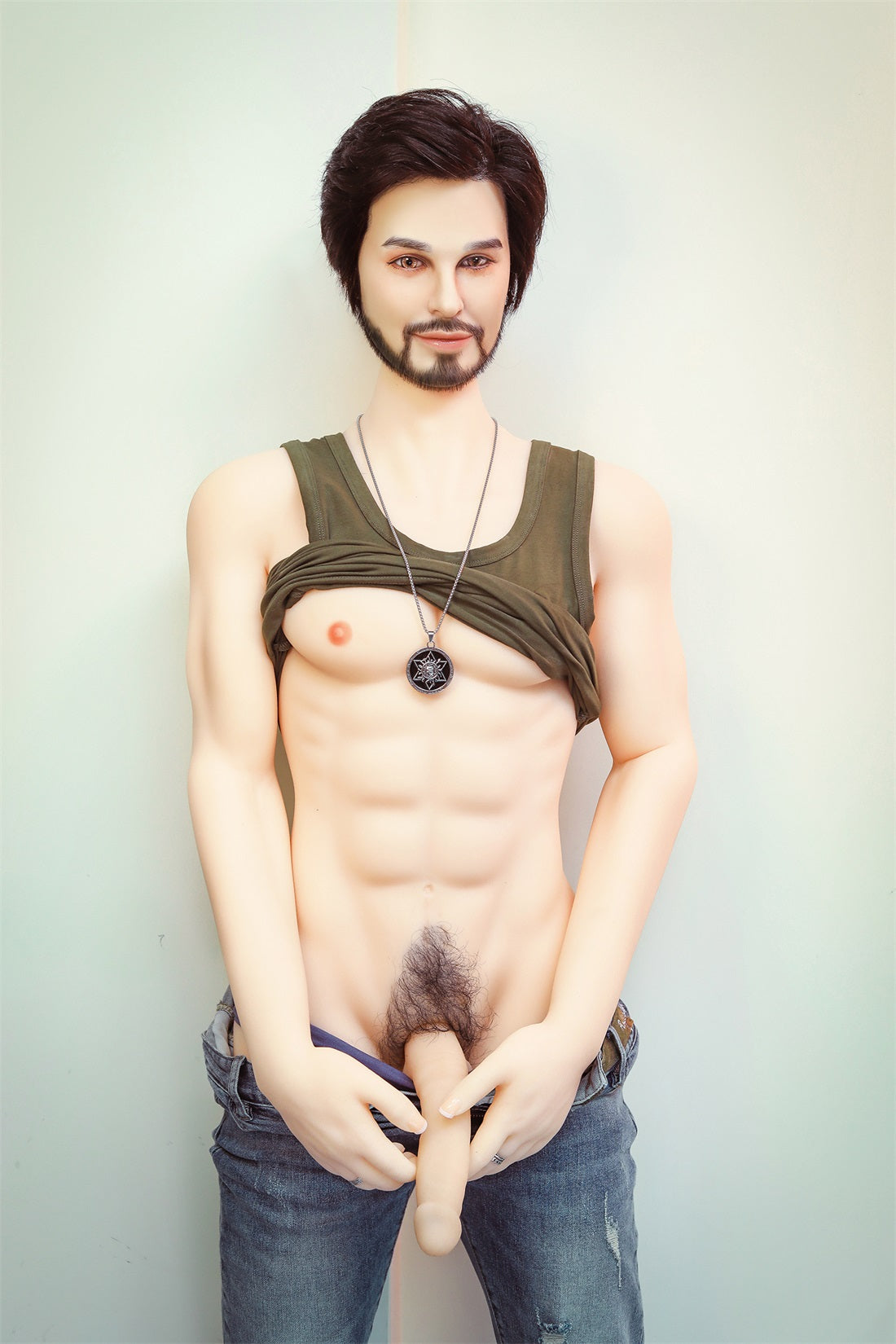 SY Doll 5ft 4 /162cm Enthusiastic Bearded Style Male Sex Doll For Women-Micheal