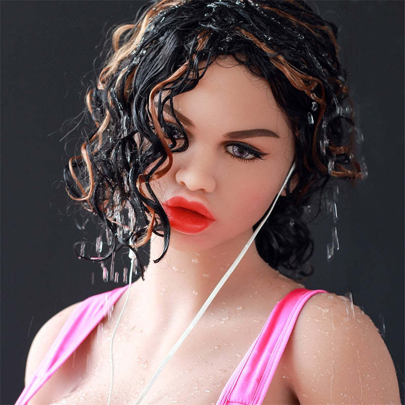 Jaiden - 166cm (5ft6) Life-Like Big Breast Big Mouth Muscular Sex Doll With Short Curly Hair