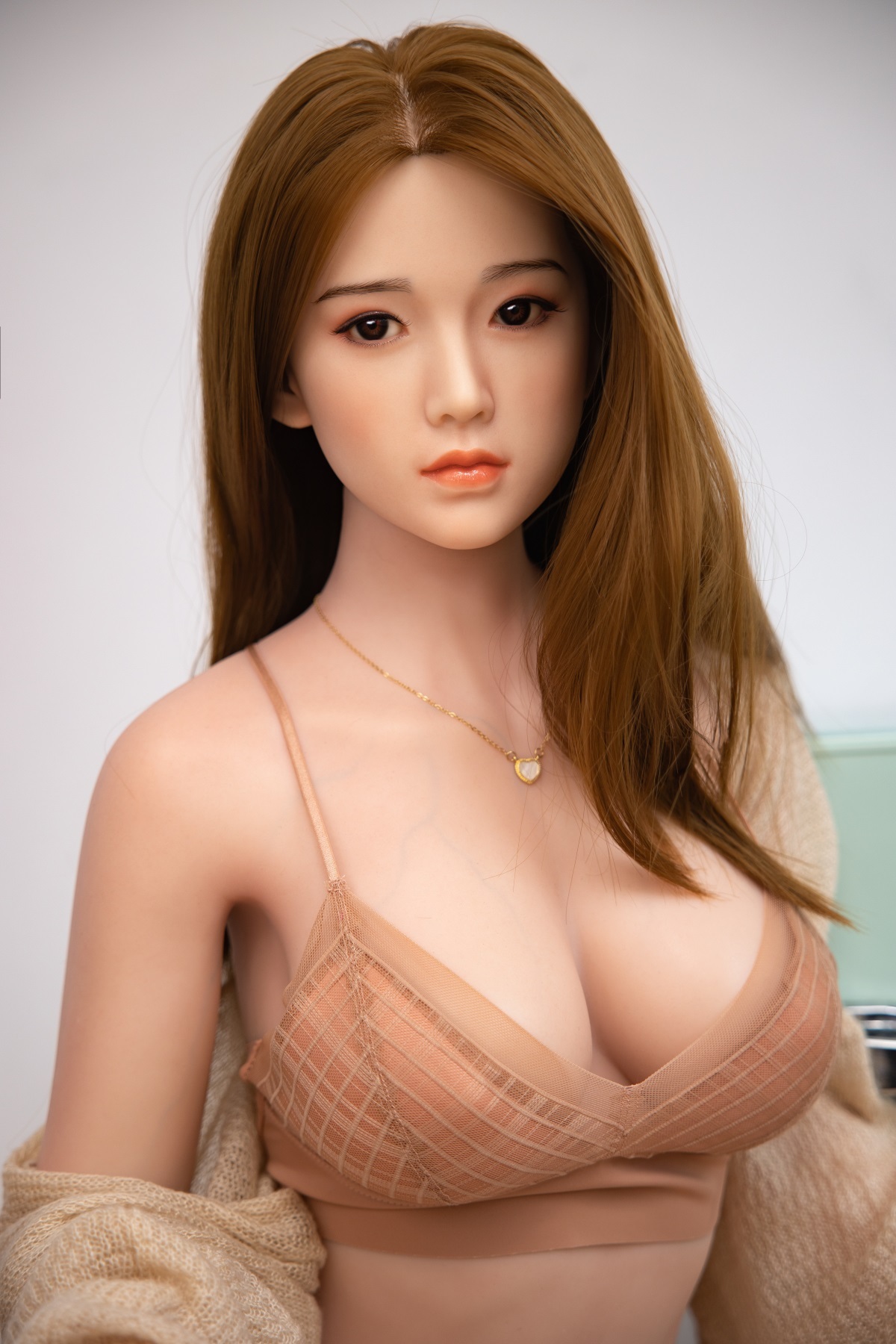 Cyan - Big Boobs Sexy Realistic Silicone Sex Doll With Blonde Hair (5 Sizes)