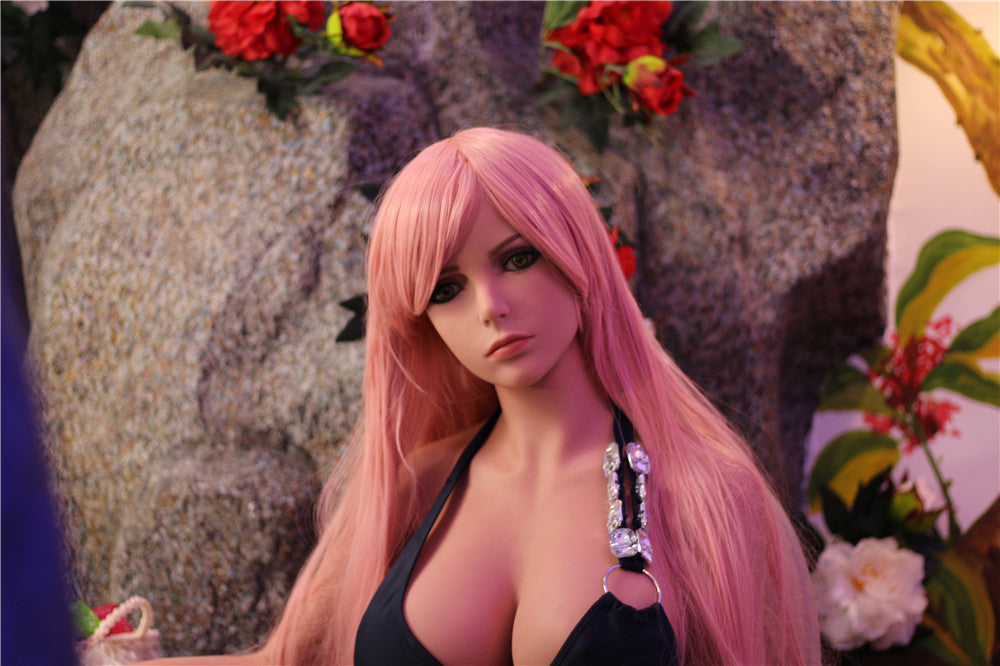 Avah - 5ft 2(158cm) Gorgeous Ultra realistic TPE Sex Doll With Pink Hair (In Stock US)