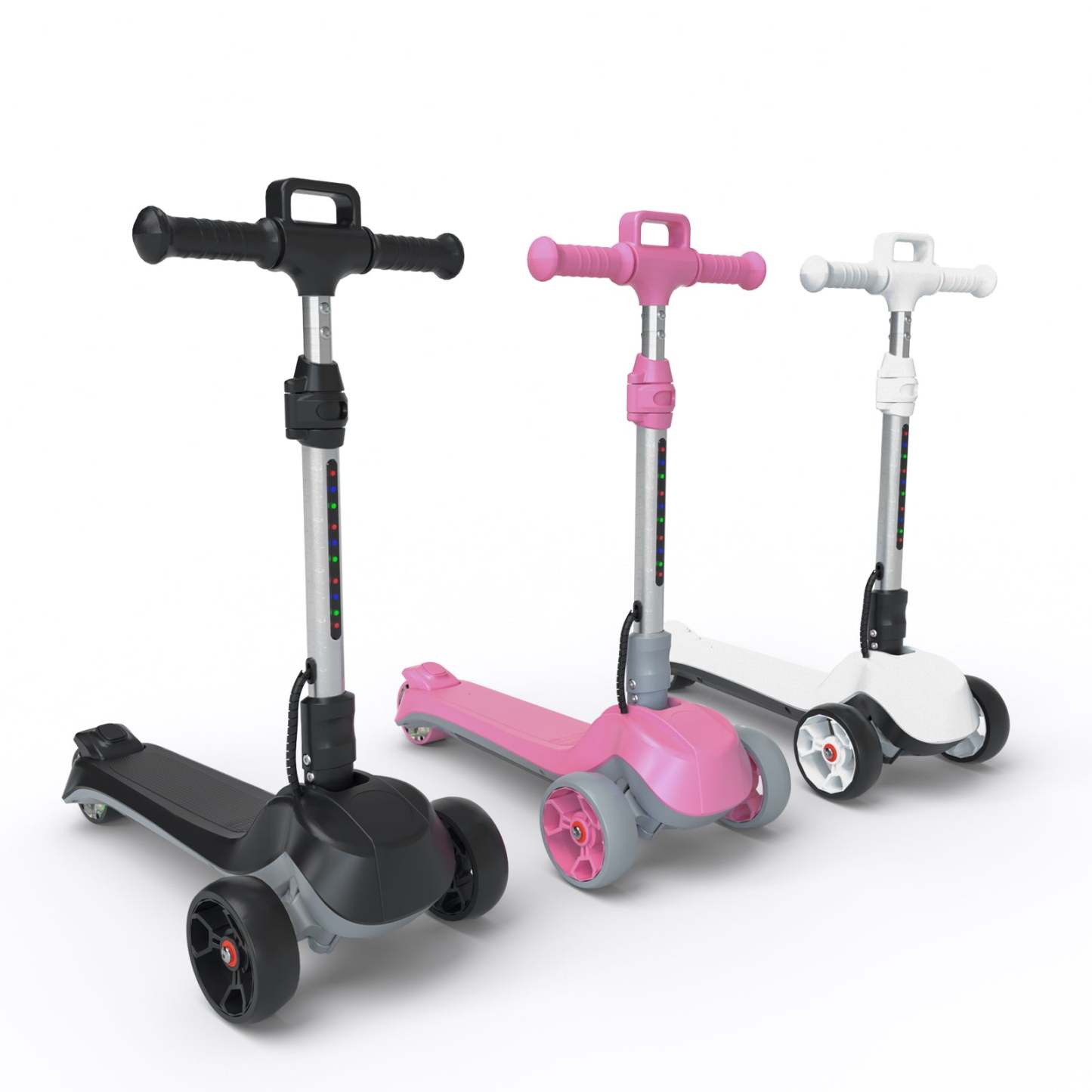 iScooter iK2 3-Wheel Electric Scooter Adjustable Height for Kids Ages 3-8 Unique Gift