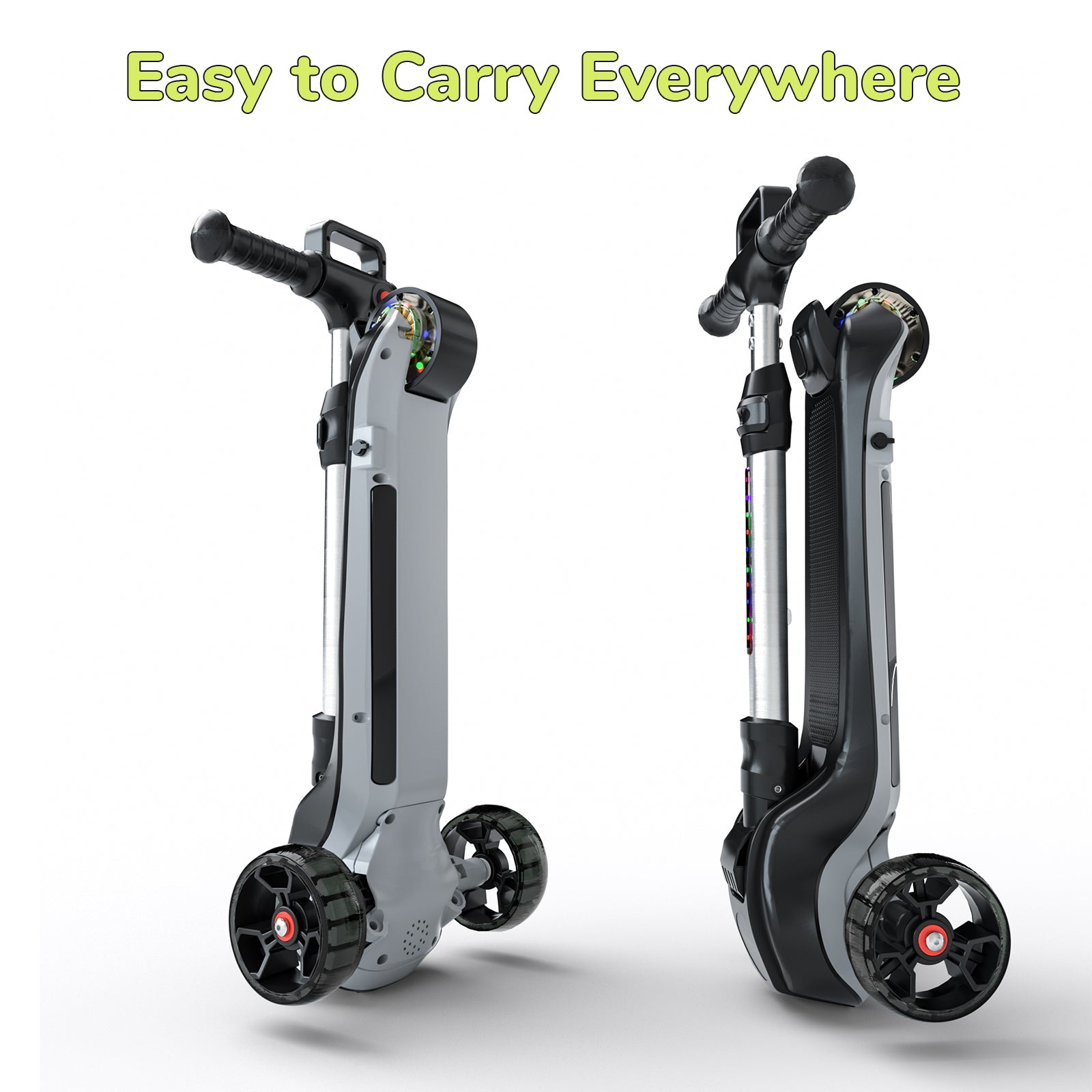 iScooter iK2 3-Wheel Electric Scooter Adjustable Height for Kids Ages 3-8 Unique Gift