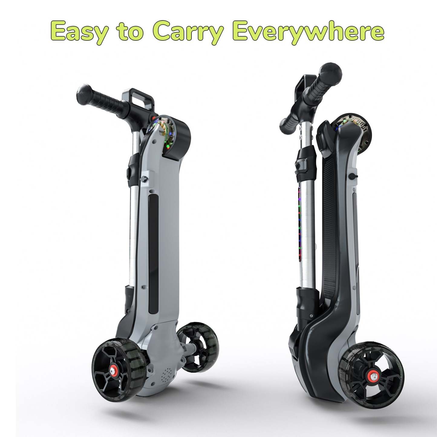 iScooter iK2 3-Wheel Electric Scooter Adjustable Height for Kids Ages 3-8 Unique Gift