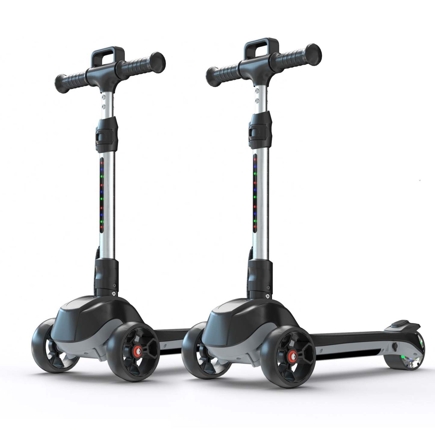 iScooter iK2 3-Wheel Electric Scooter Adjustable Height for Kids Ages 3-8 Unique Gift