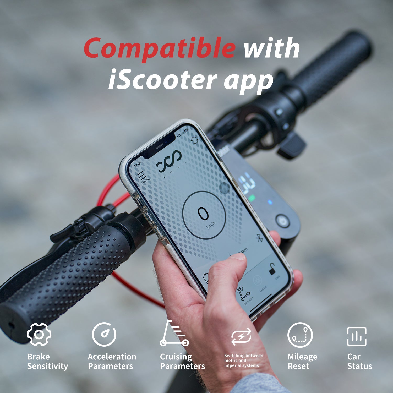 W8 500W Off-Road Tires Electric Scooter