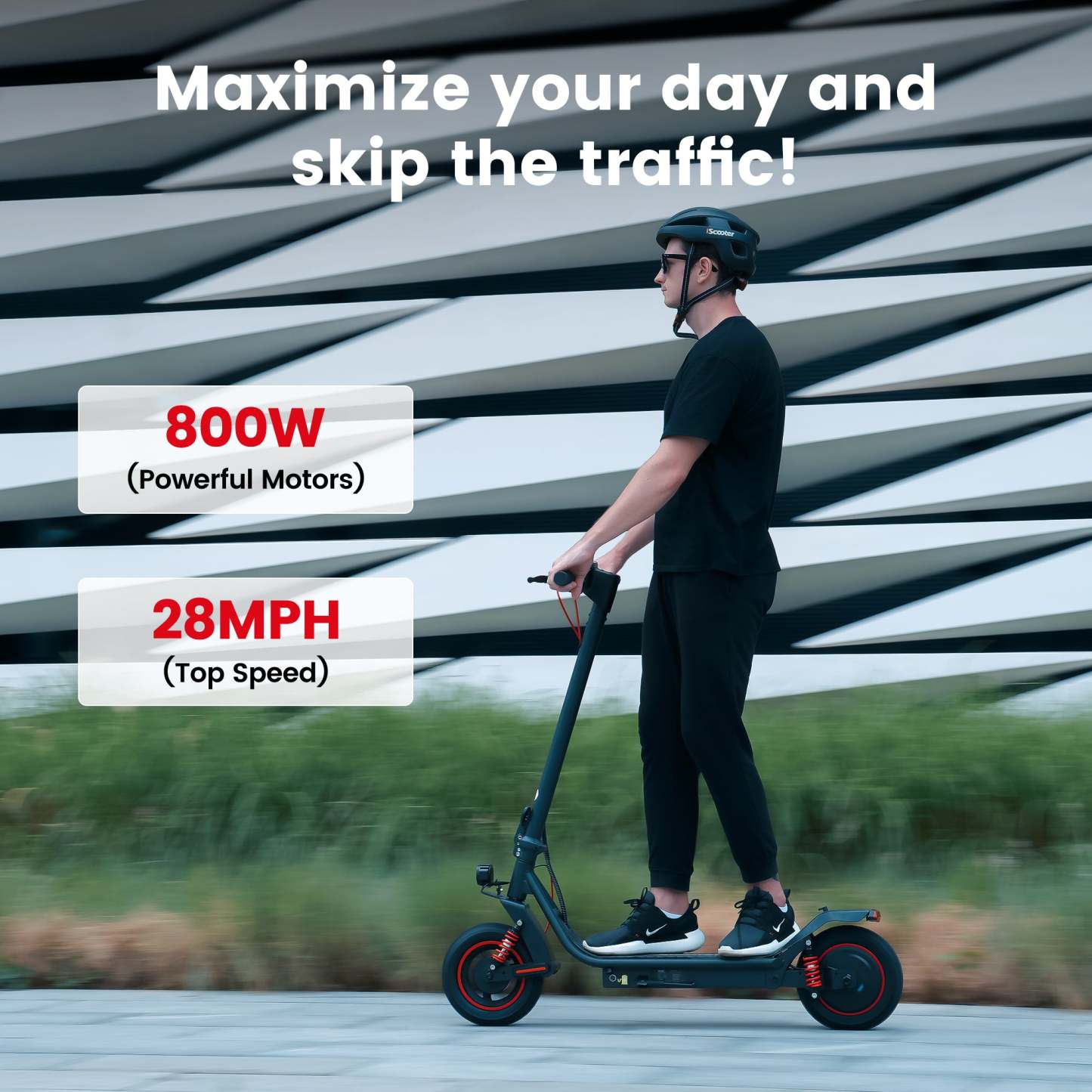 i10 Pro 800W Commuter Electric Scooter