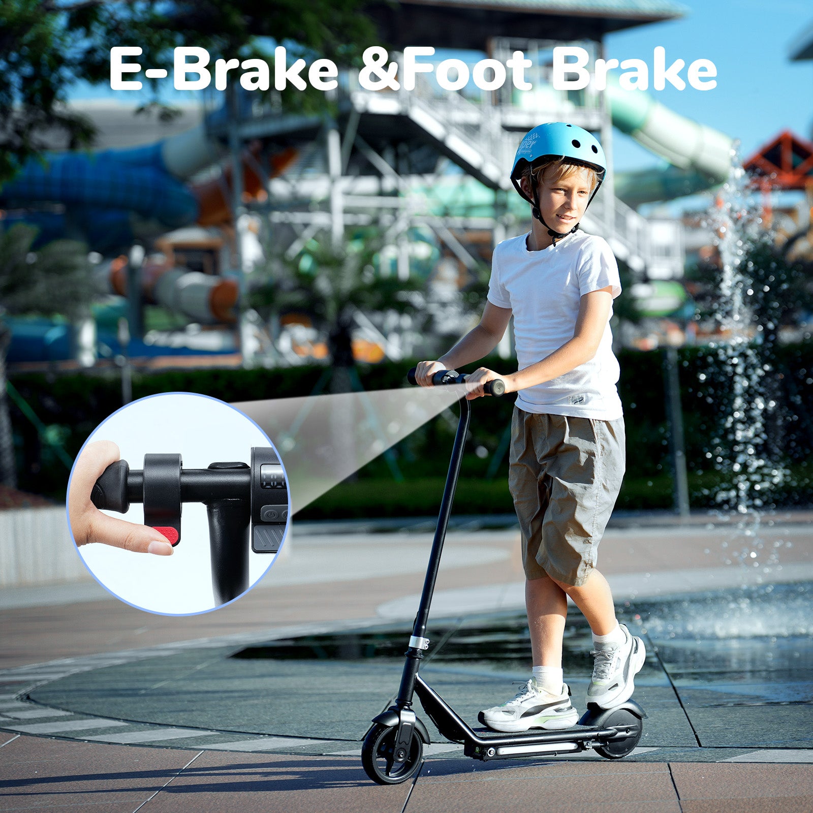 iK3 Electric Scooter, 150W Motor, LED Display for Kids Ages