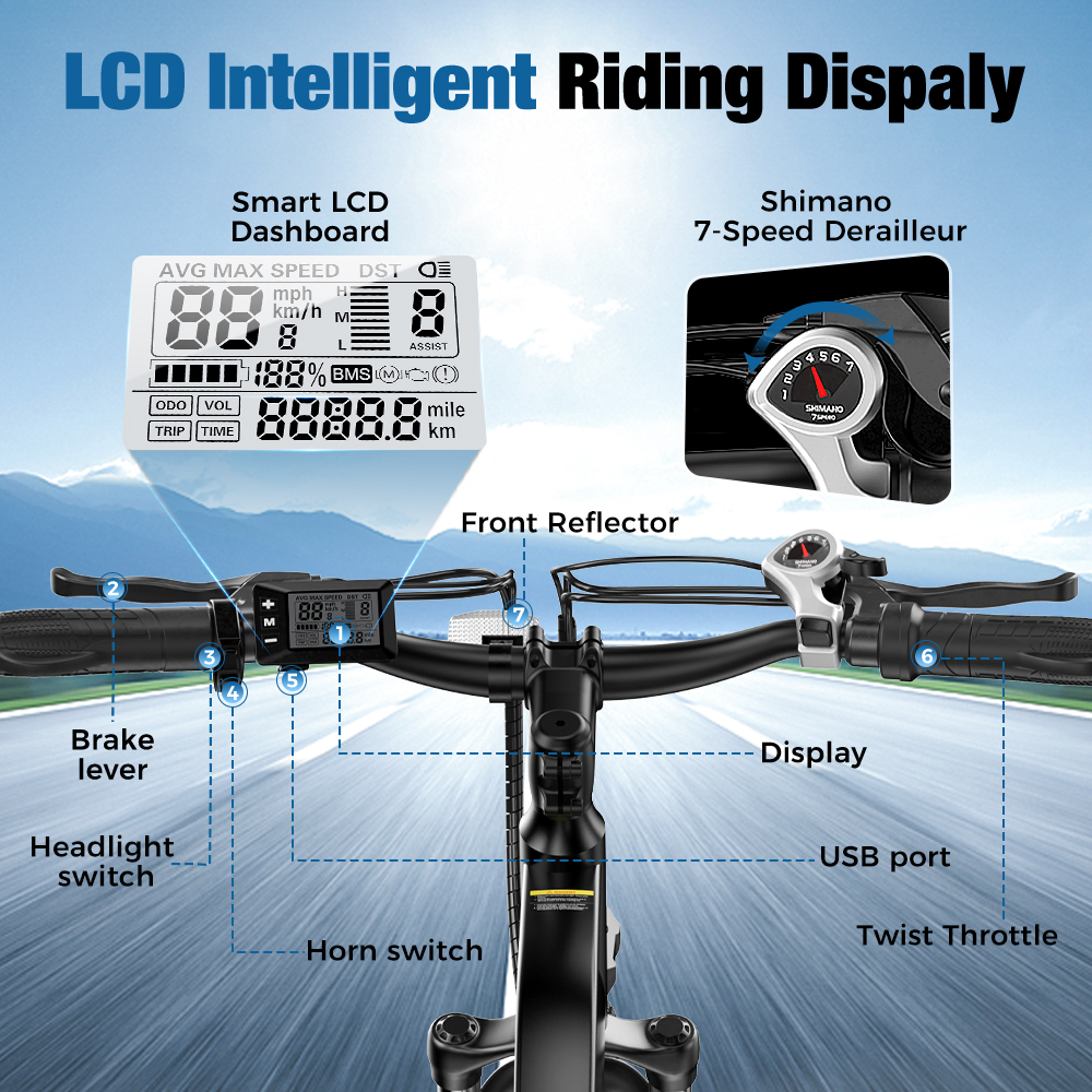 EB3 500W Motor Electric Bike for Adults 