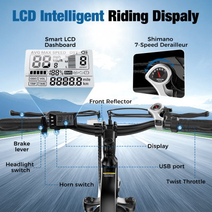 EB3 500W Motor Electric Bike for Adults 