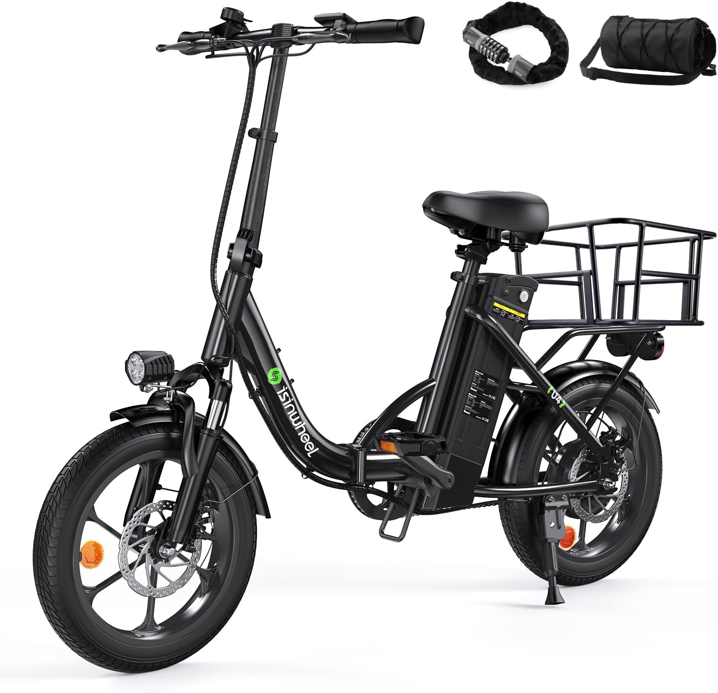 U4 750W Peak Motor Folding Electric Bike for Adults