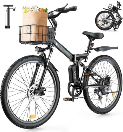 M40 Folding 500W Electric Bike for Adults with Basket