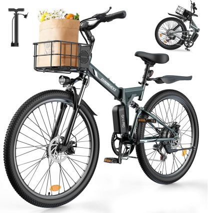 M40 Folding 500W Electric Bike for Adults with Basket