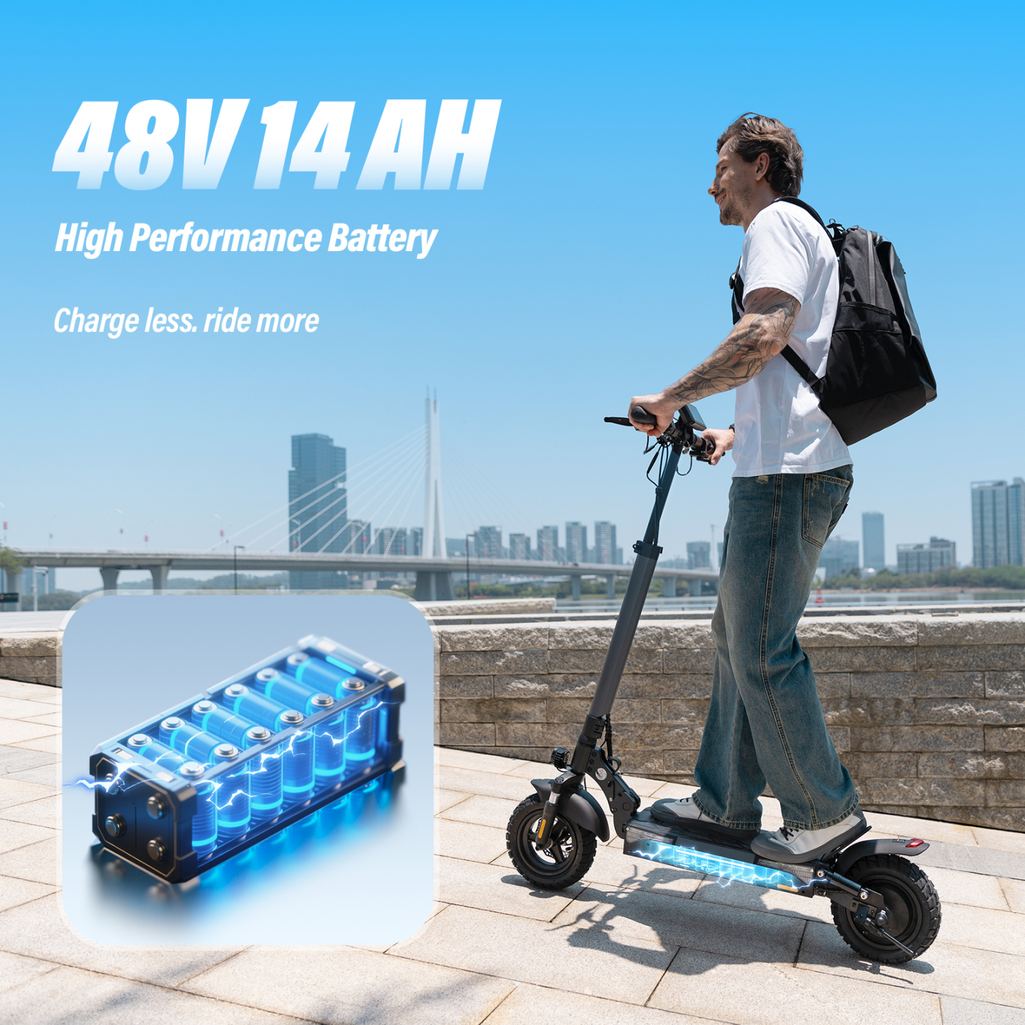 W9 Off-Road Electric Scooter Adults 1000W Motor