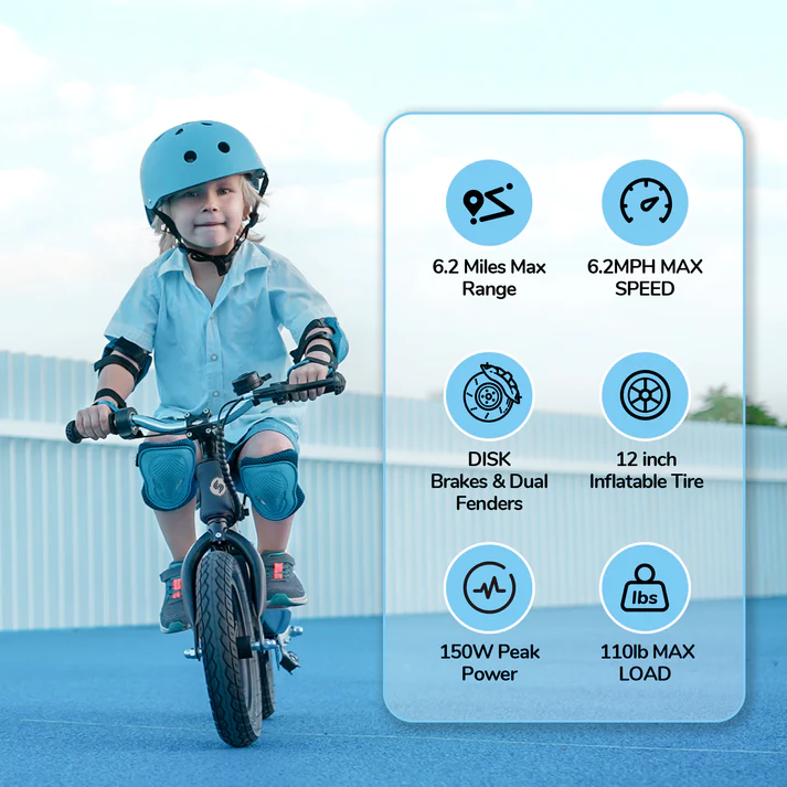 isinwheel SK12 Electric Bike for Kids