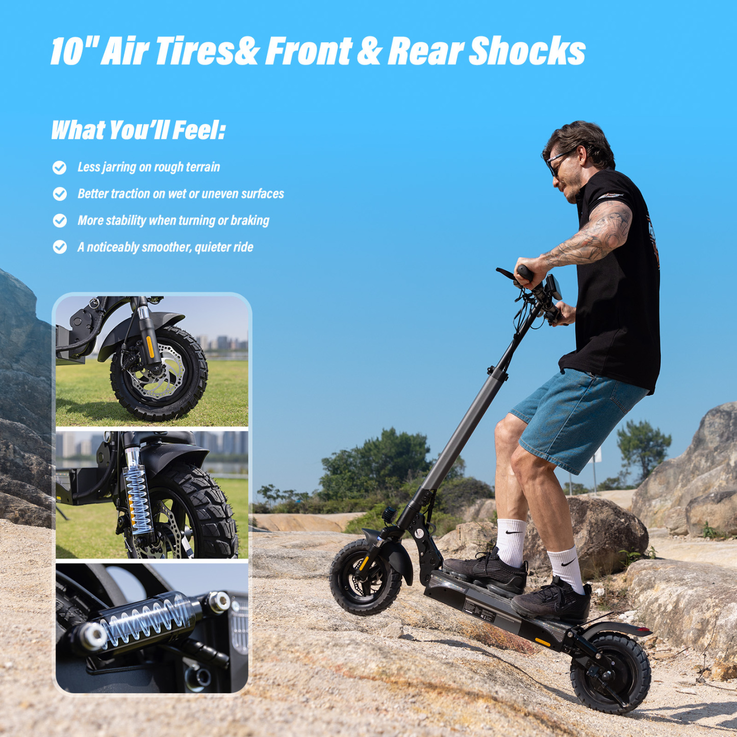 W9 Off-Road Electric Scooter Adults 1000W Motor