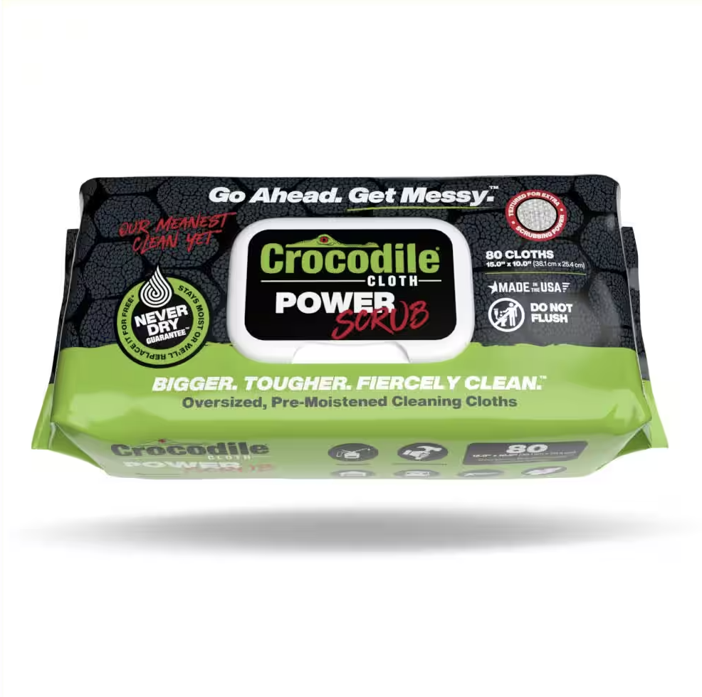 PowerSCRUB All-Purpose Cleaner Pre-Moistened Heavy-Duty Wet Cloths (80-Pack per)