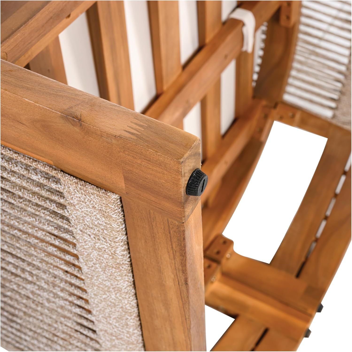 4-Piece Patio Conversation Set, All Weather Sectional Sofa Set w/ 2 Chairs, Loveseat & Table Premium