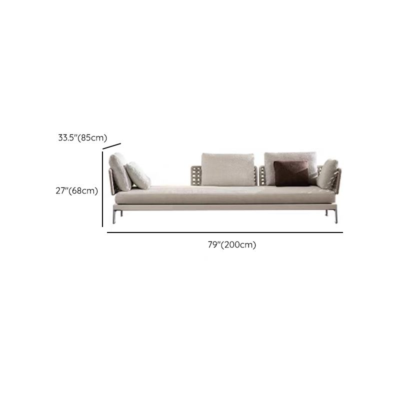 Waterproof Modern Sofa with Upholstered Cushions and Pillows - 3-Seater Sofa