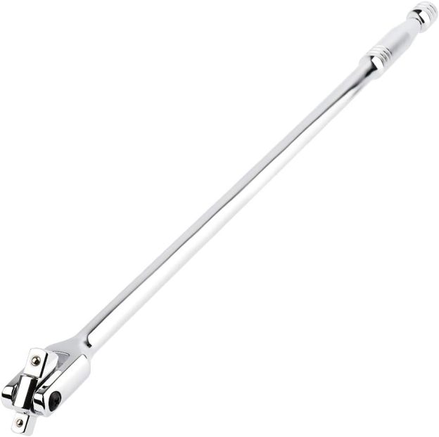 1/2-Inch and 3/8-Inch Drive Dual-drive 24-Inch Breaker Bar Flex Handle
