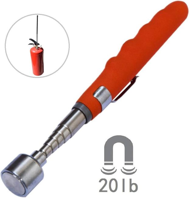 Telescoping Magnetic Pick Up Tool Extendable 31" 20 lb Telescopic Magnet Stick Useful for Hard-to-Reach