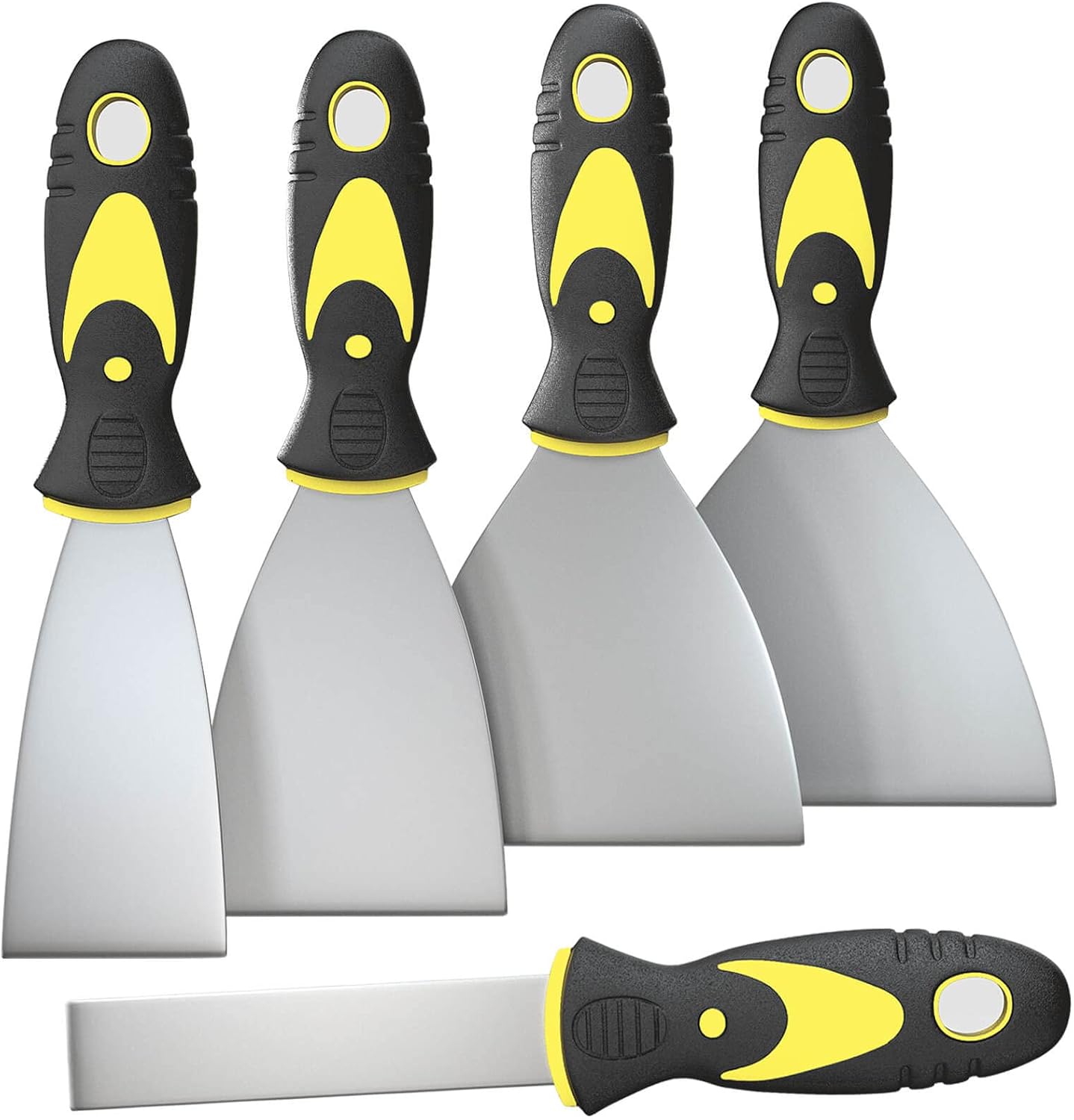5Pcs Putty Knife, Set, 1" 2" 3" 4" 5" Scraper, Spackle Knife, Paint Scraper, Scraper Tool, No Rusting