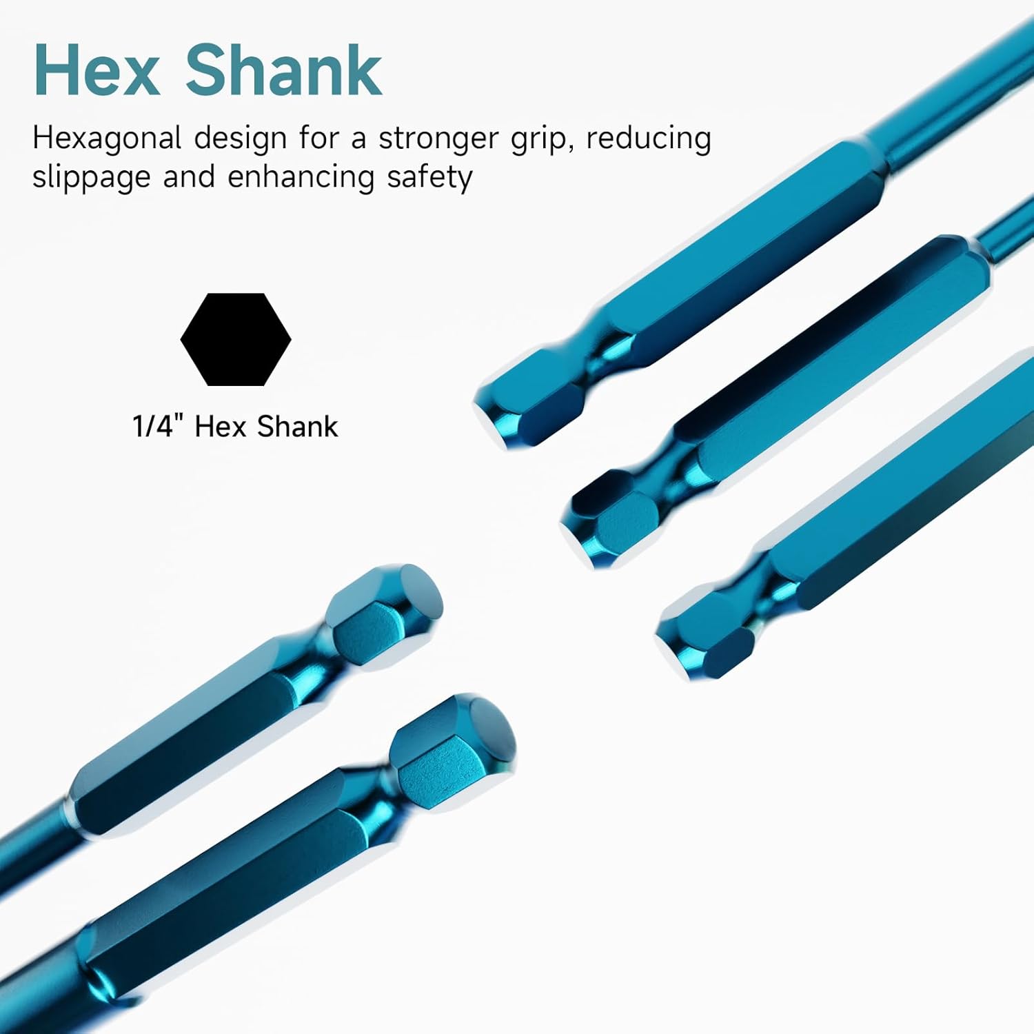 5Pcs Masonry Drill Bit Set, Hex Shank Carbide Tipped Concrete Drill Bit Set, Suitable for Concrete, Brick, Metal, Wood, Plastic Materials(5/32" 3/16" 1/4" 5/16" and 3/8")