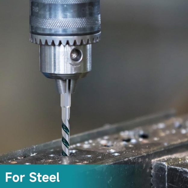 Concrete Drill Bit Set, Carbide Brick Drill Bit, Cement Drill Bit Set for Impact Driver, Tools for Brick Concrete Stone Metal Wood Plastic