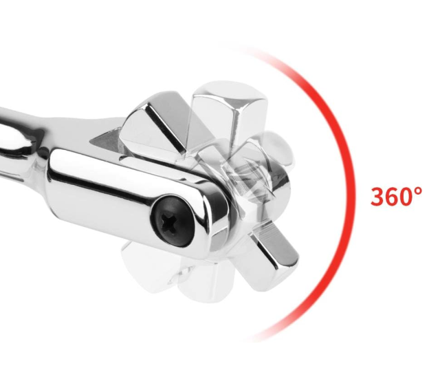 1/2-Inch and 3/8-Inch Drive Dual-drive 24-Inch Breaker Bar Flex Handle