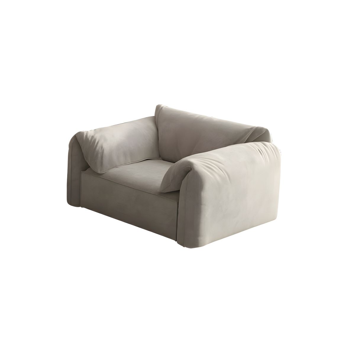 33.46" High Pillow Top Arm Sofa with Tight Back Microfiber for Living Room