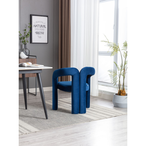 JPJPUU Contemporary Designed Velvet Fabric Upholstered Accent/Dining Chair /Barrel Side Chairs Kitchen Armchair
