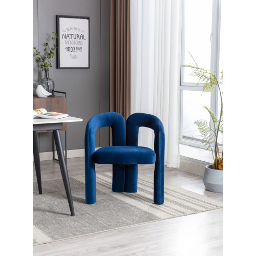 JPJPUU Contemporary Designed Velvet Fabric Upholstered Accent/Dining Chair /Barrel Side Chairs Kitchen Armchair