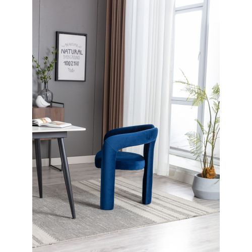 JPJPUU Contemporary Designed Velvet Fabric Upholstered Accent/Dining Chair /Barrel Side Chairs Kitchen Armchair