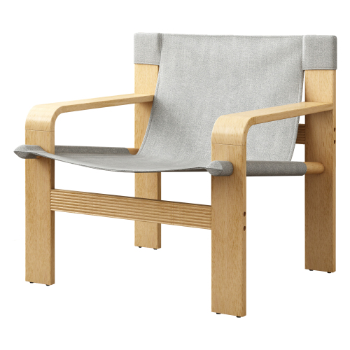 JPJPUU Detachable and washable Oak Accent Chair Wide Armrest Mid-Century Lounge Chair Linen Fabric Armchair & Solid Wood Frame for Living Room, Bedroom, Balcony