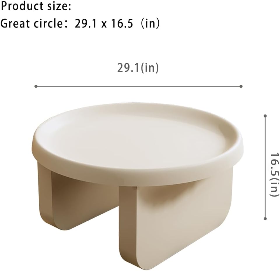 White Round Coffee Table, Modern Coffee Tables