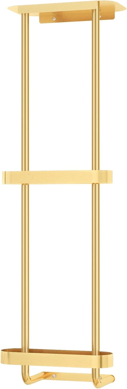 Towel Racks for Bathroom with Shower Caddy with Metal Shelf, 36.4 Inch Bathroom Towel Storage Wall Mounted