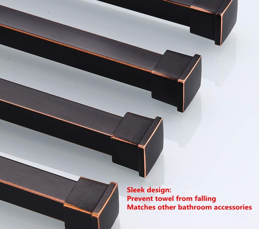 Oil Rubbed Bronze Towel Bars for Bathroom Wall Mounted Swivel Towel Rack Holder with Hooks 4-Arm