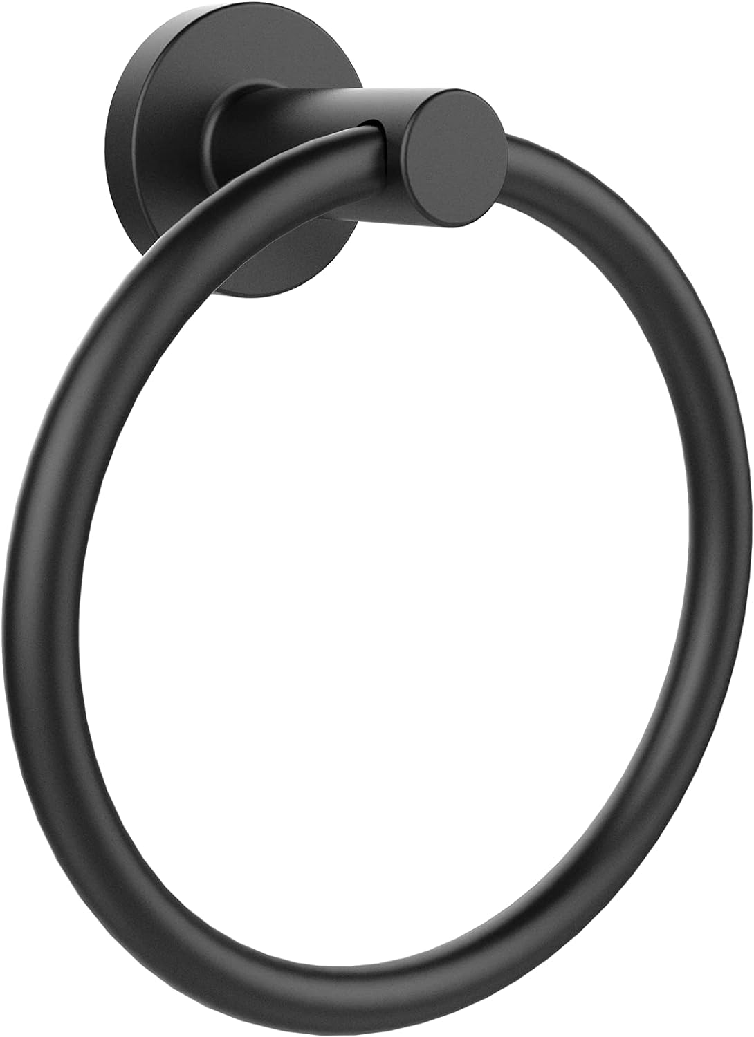 Towel Holder for Bathroom Wall Matte Black Towel Ring 304 Stainless Steel