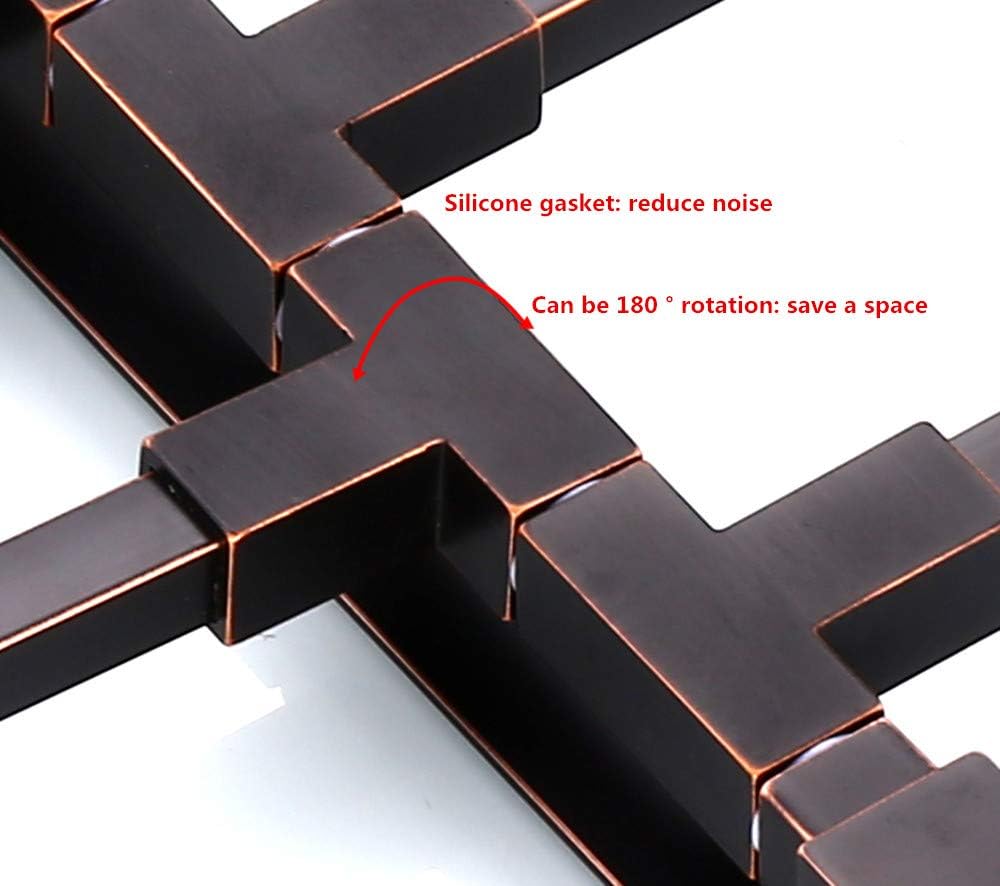 Oil Rubbed Bronze Towel Bars for Bathroom Wall Mounted Swivel Towel Rack Holder with Hooks 4-Arm