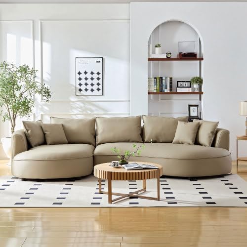 128.74" Modern Sectional curved Sofa Couch for Living Room