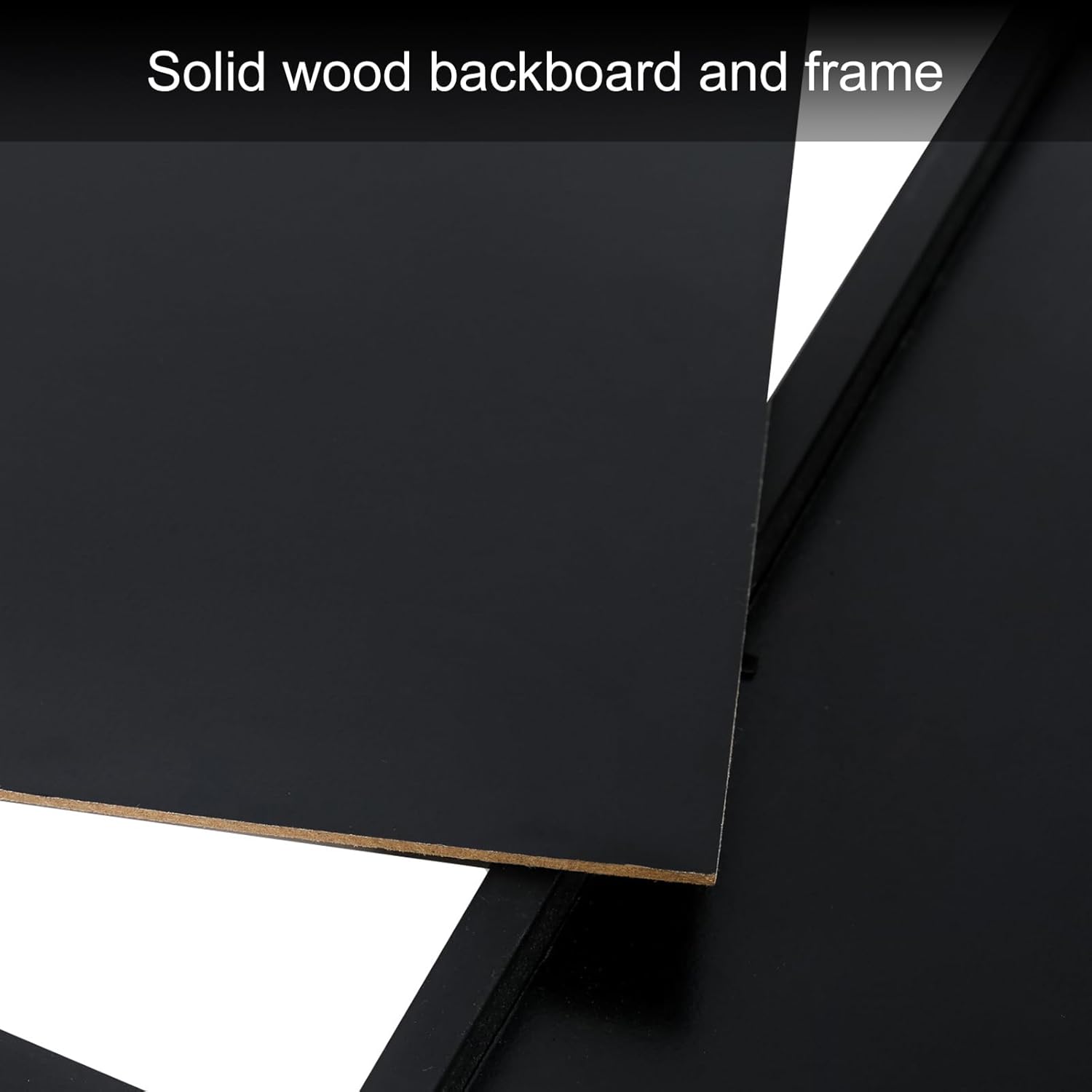 Black Wood Hinged Folding Screen-Style Collage Picture Photo Frame 32 Openings