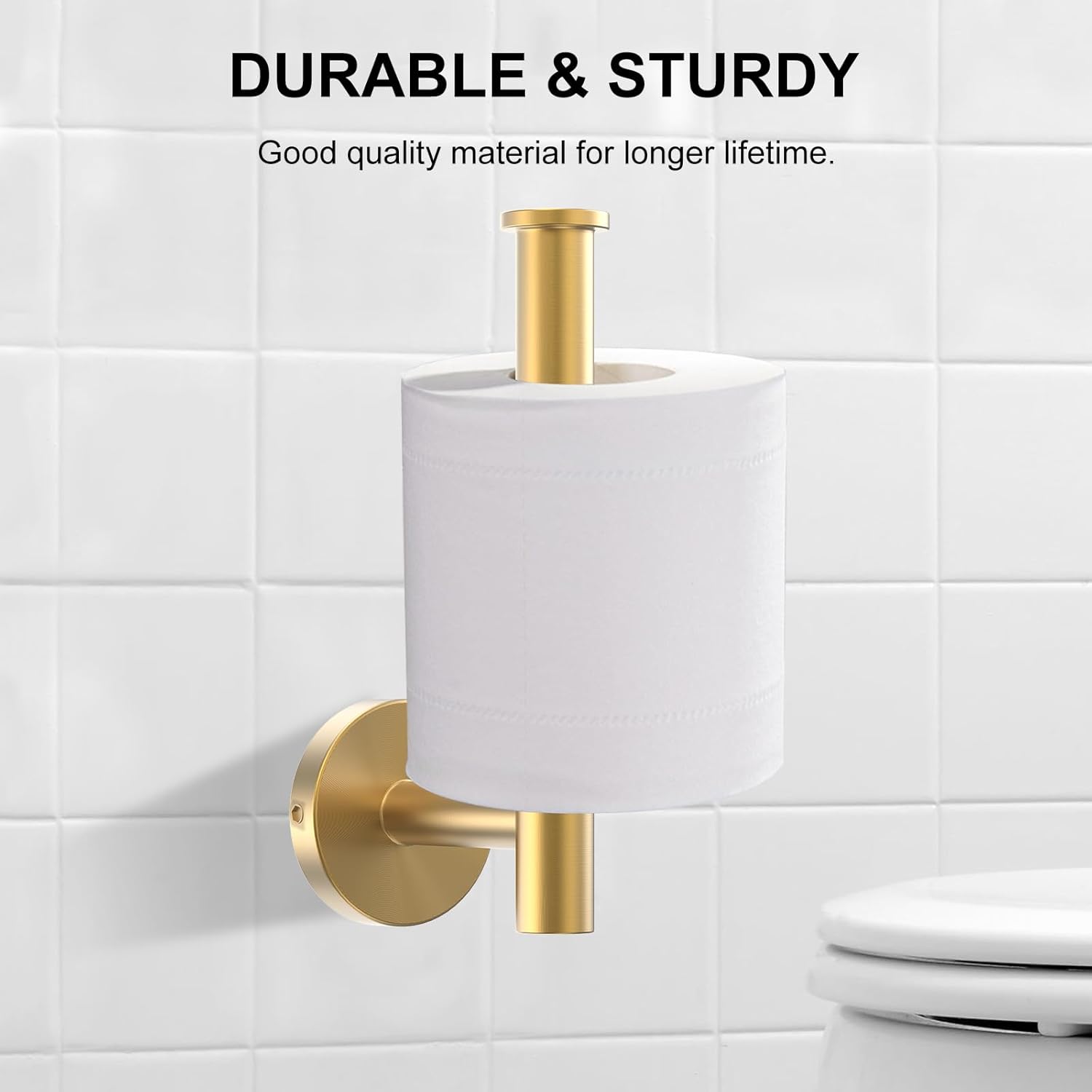 Bathroom Hardware Set, Gold 304 Stainless Steel Hand Towel Ring Bathroom Accessories Set