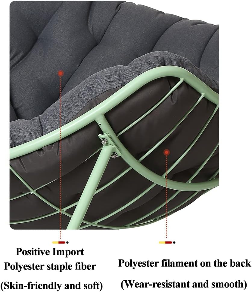 Rocking Chair Recliner, Single Rocking Chair, Smooth Rocking Motion, Easy to Assemble (Green)